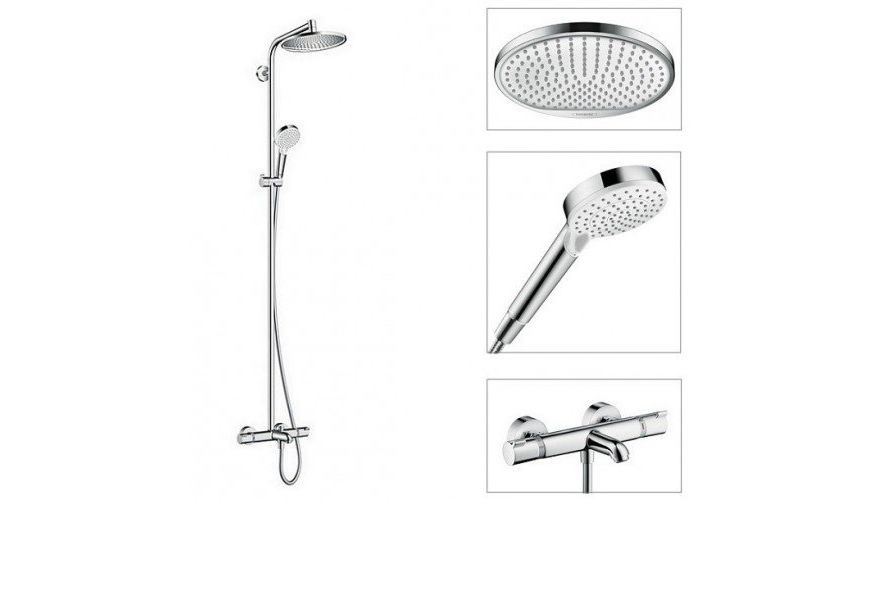 Приобрести душевая система hansgrohe crometta s 240 1jet 27320000