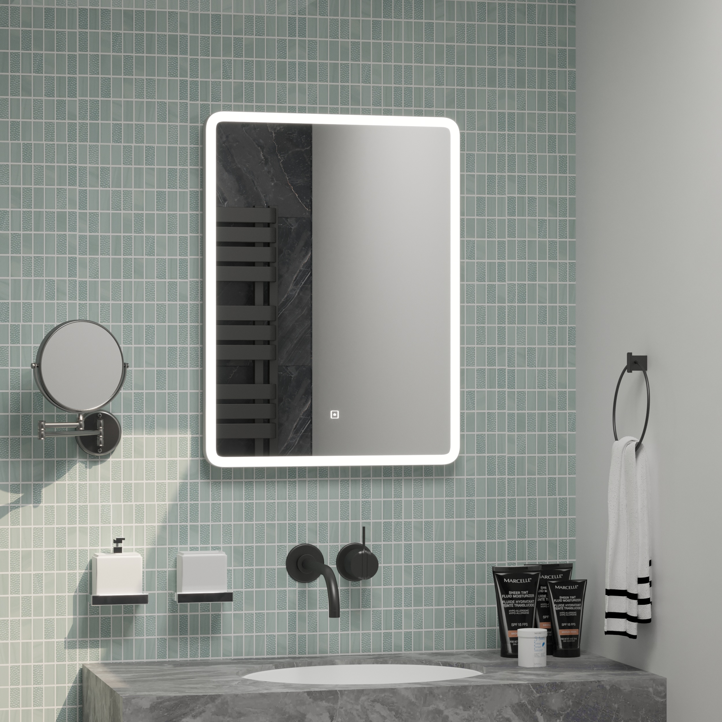 Приобрести mirsant зеркало spectr 60х80 см, с подсветкой ут000070024