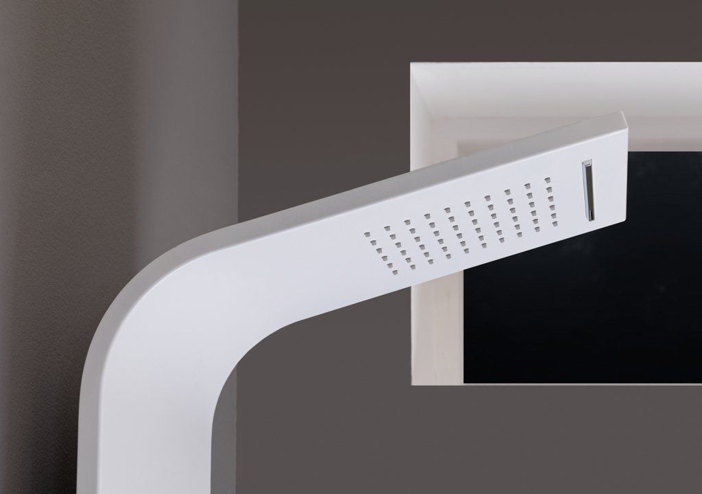 Приобрести aquanet душевая панель galaxy white 150 см с гидромассажем и изливом