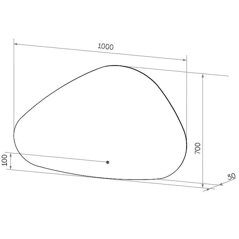 Приобрести continent зеркало с подсветкой voyage 100х70 см, сенсорный включатель, белое