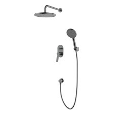 Душевая система для душа Azario Vise, графит AZ-VSA248330AJ+82KAJ