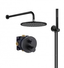 Набор 7 в 1 KLUDI NOVA FONTE с термостатом, матовый черный