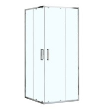 Loranto Душевое ограждение NEO 100x100x190 прозрачное закаленное стекло 5 мм, профиль серебро, без поддона (CS-21809-100)