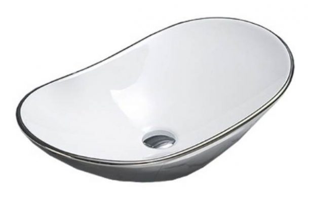 Приобрести раковина накладная ceramalux 61 см nc 7811asw