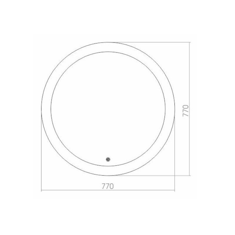 Приобрести azario зеркало перла 770*770, белый, сенсорный включатель, фр-00000847