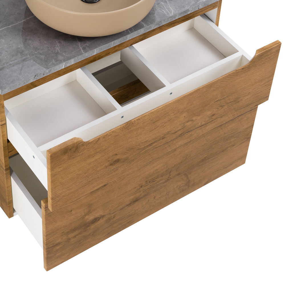 Приобрести belbagno тумба со столешницей etna-h60 80 см, подвесная rovere nature