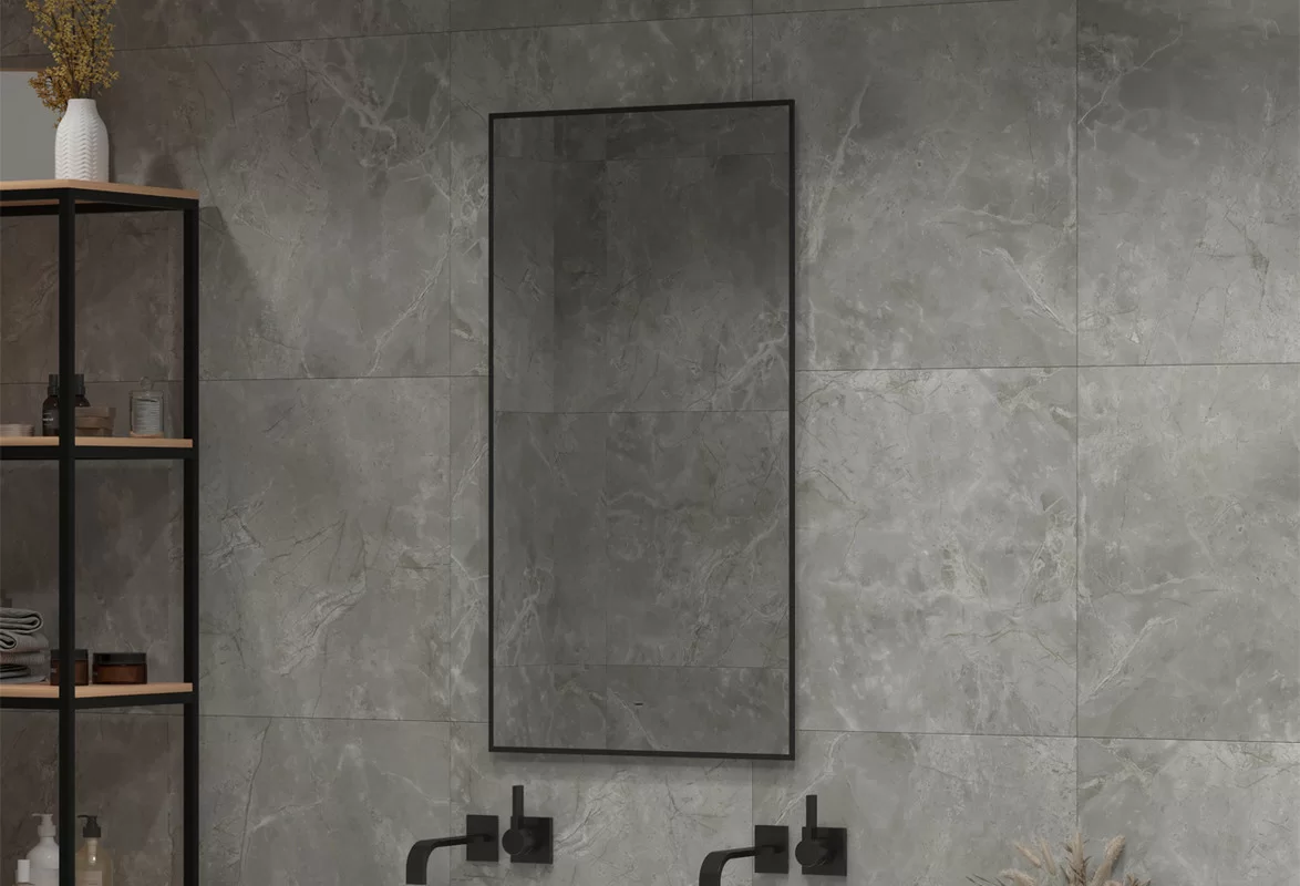 Приобрести continent зеркало с подсветкой amer 60х100 см, черное