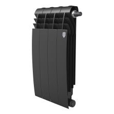 Royal Thermo Радиатор биметаллический BiLiner 500 /Noir Sable ( черный графит ) VR80 - 4 секц.
