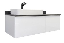 Сomforty Тумба со столешницей и раковиной Милан-120 белая с раковиной 78189