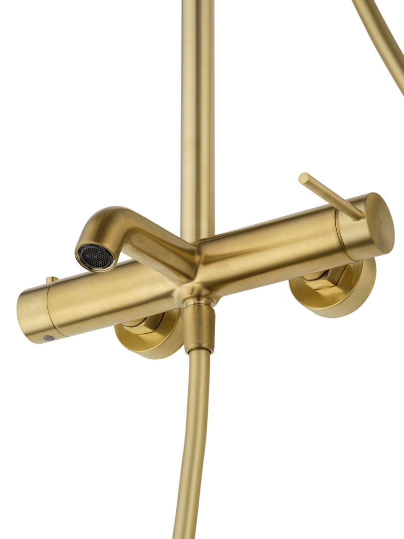 Приобрести душевая система wonzon & woghand stick, брашированное золото (ww-88739017-bg)