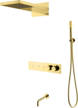 Boheme Душевая система Fusion с термостатом, встраиваемая, золото 131-2-G