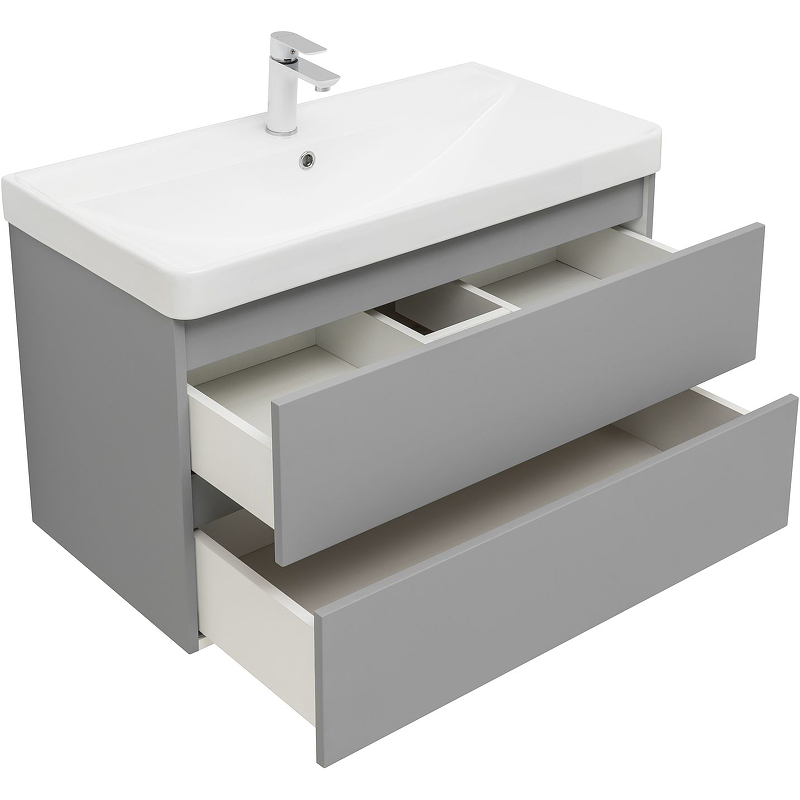 Приобрести aquanet тумба с раковиной вега 90 см, мисти грин