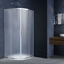 Vincea Душевое ограждение Alpha 90х90 см, текстурное, хром VSQ-3AL900MT