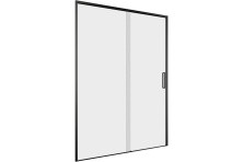 Aquanet Душевая дверь Pleasure Evo 130 AE65-N130-BT профиль черный, прозрачное стекло