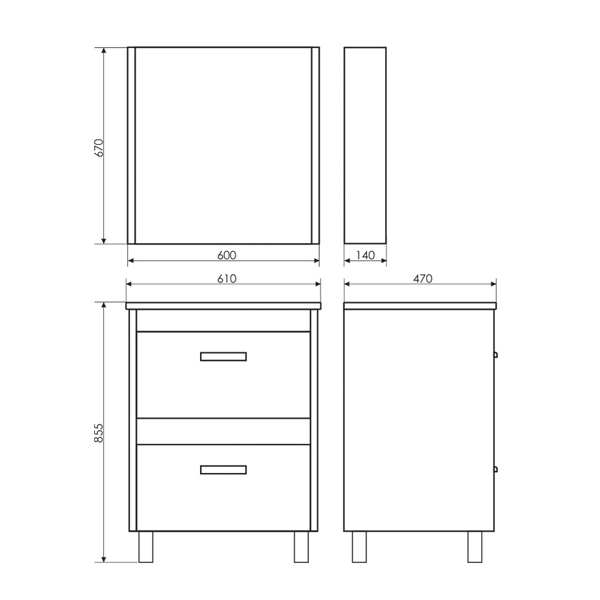 Приобрести сomforty зеркало-шкаф "тулуза-60" сосна лоредо