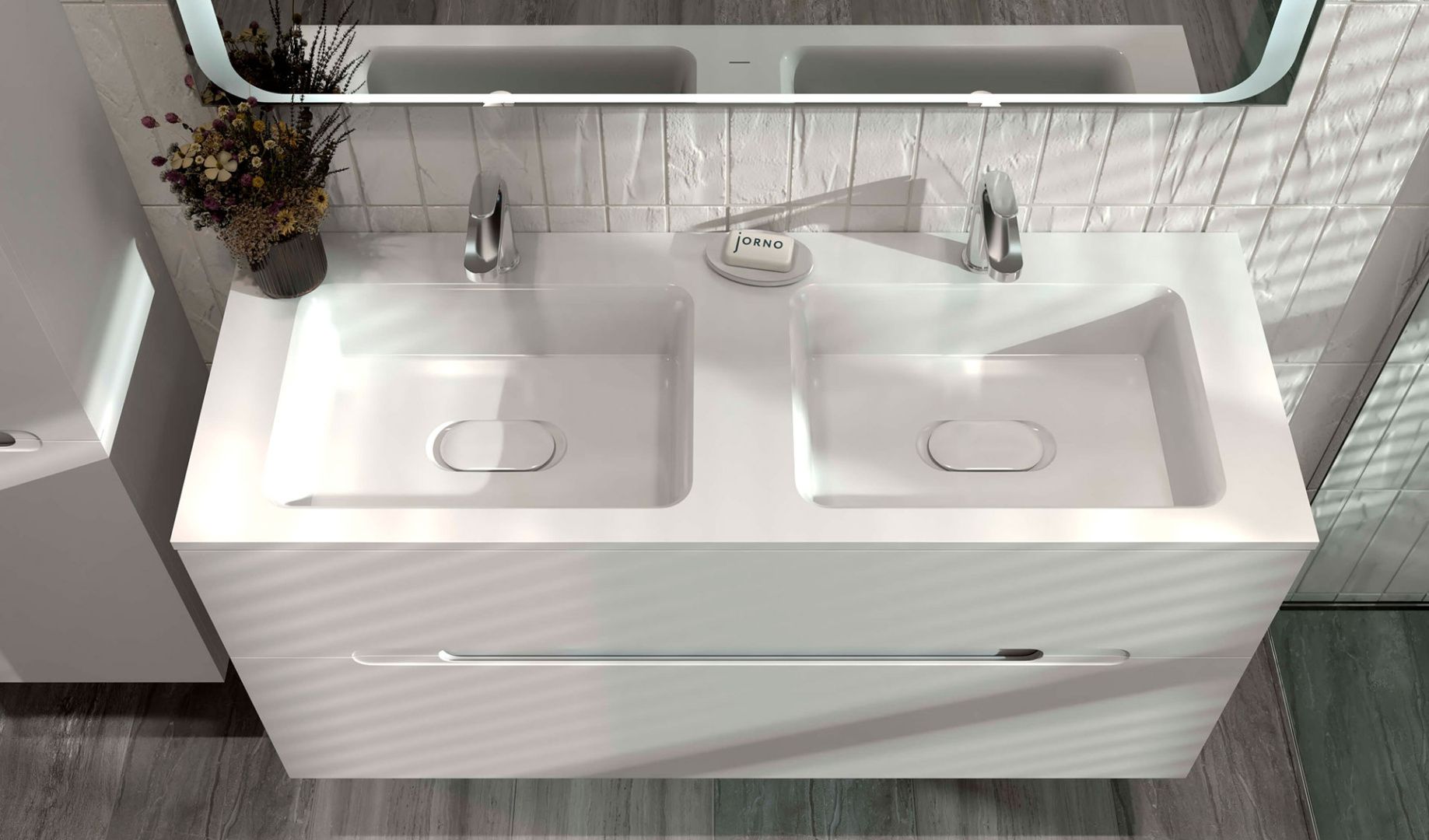 Приобрести jorno тумба подвесная modul 120 см, белая