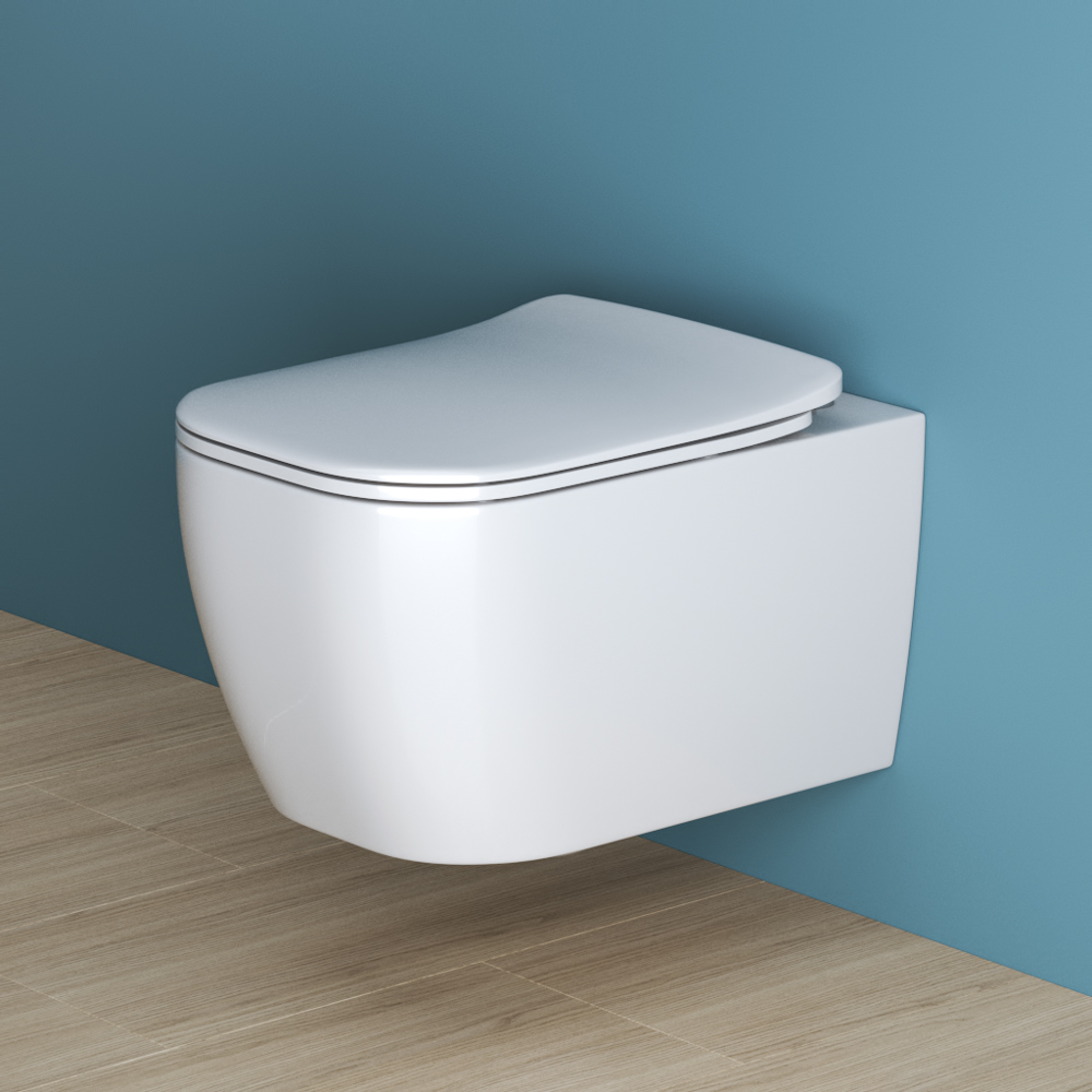 Приобрести belbagno унитаз безободковый подвесной genova с сиденьем дюропласт, микролифт, белый bb1102ch/bb1102sc