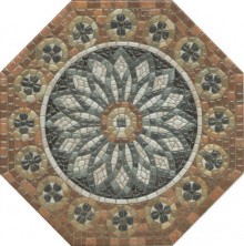Декор настенный Kerama Marazzi Стемма, 240х240 коричневый HGD/A438/SG2440