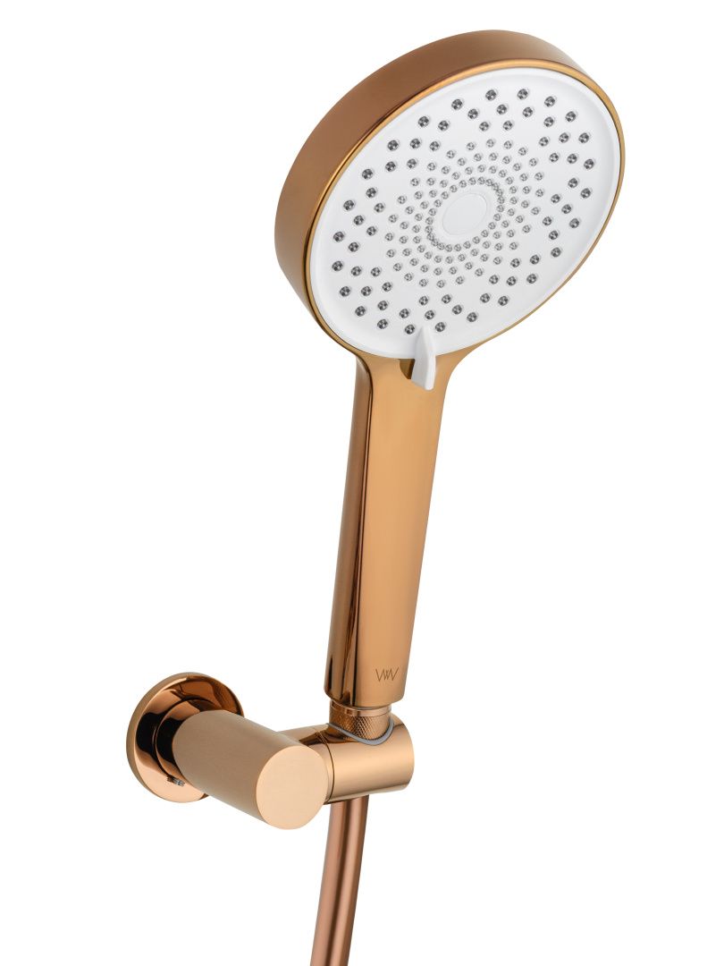 Приобрести душевая система с термостатом встраиваемая wonzon & woghand stick, розовое золото (ww-88929010-rg)