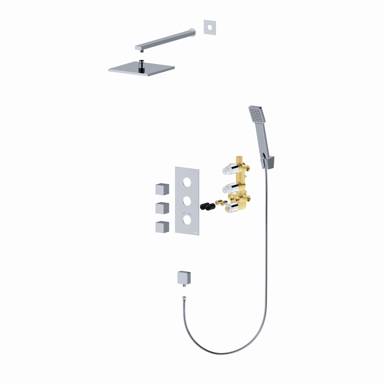 Приобрести душевая система встроенная с термостатом timo tetra-thermo sx-0179/00sm хром