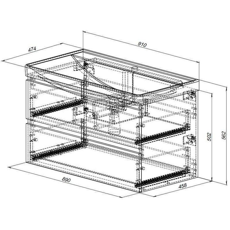 Приобрести aquanet тумба с раковиной вега 90 см, маренго