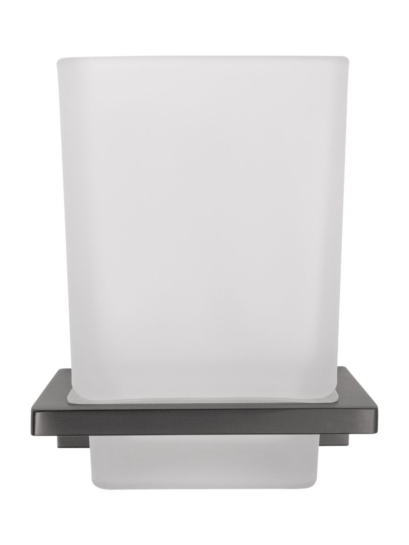 Приобрести стакан для зубных щеток с держателем wonzon & woghand eclipse, темный графит (ww-9121-bgm)