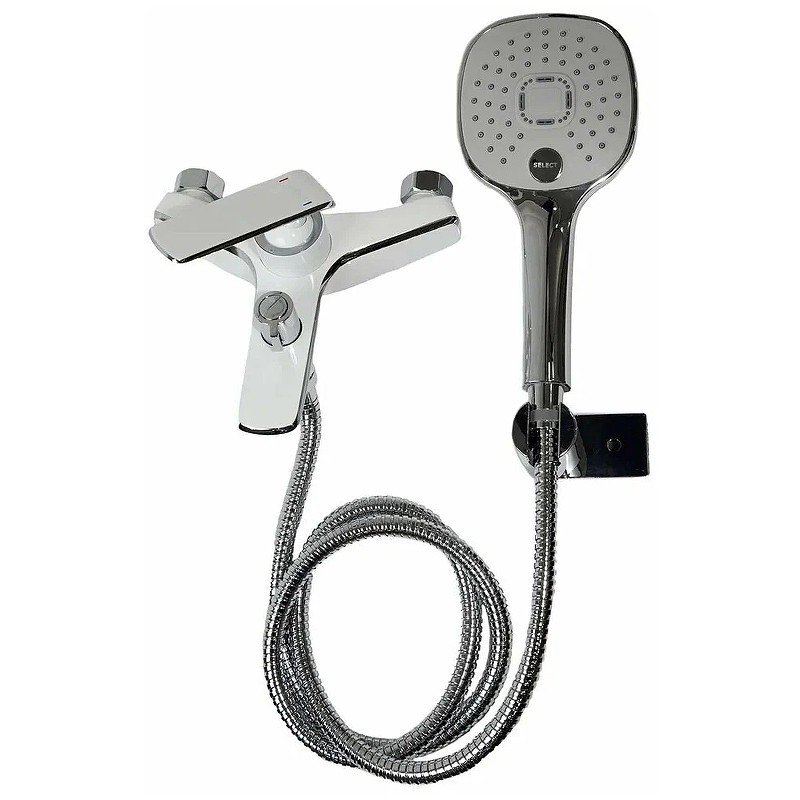 Приобрести haiba смеситель для ванны 224мм, белый\хром hb-60548-8