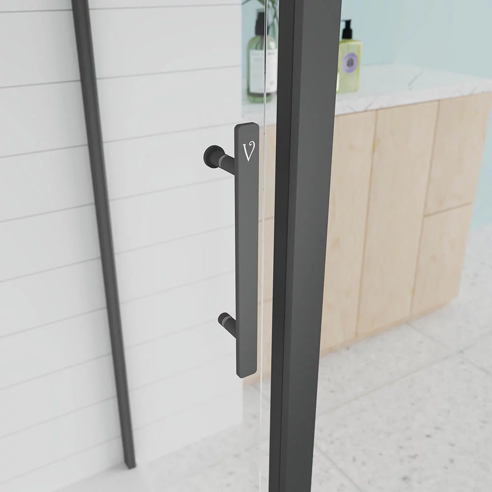 Приобрести veconi душевое ограждение evo 180х100 см, черное матовое, прозрачное e1-sp-b-180100-01-c9