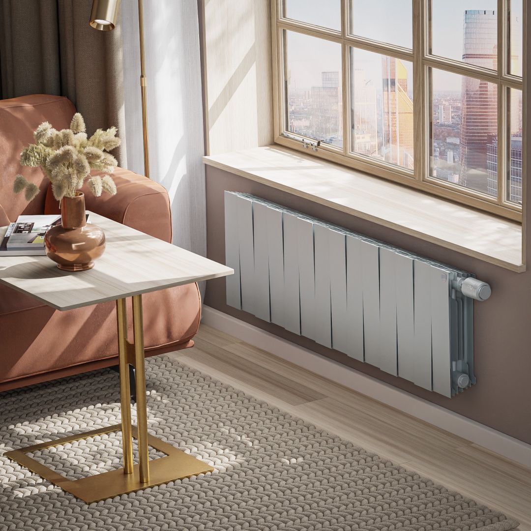 Приобрести royal thermo радиатор биметаллический pianoforte 300 /silver satin ( серебристый ) vdr - 14 секц.