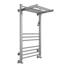 Terminus Полотенцесушитель Валенсия П14 50х100 см, с полкой, водяной, хром