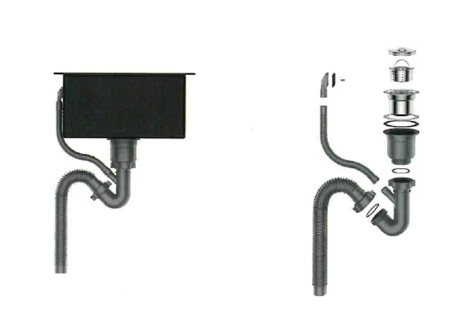 Приобрести gerhans кухонная мойка 58х48 см, левосторонняя, сатин