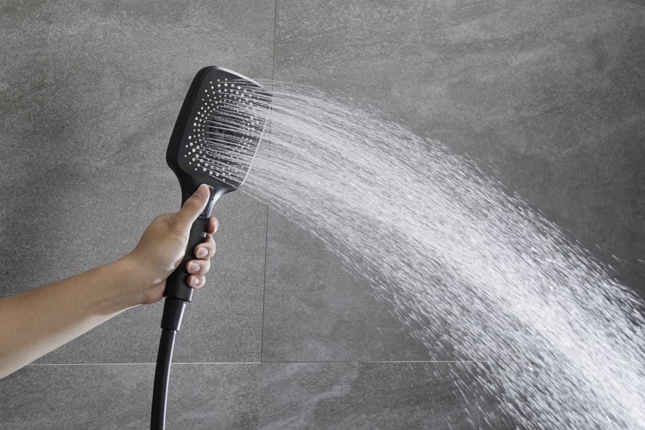 Приобрести savol душевая система d 300мм, прямоугольная, черный матовый sk-h3145h