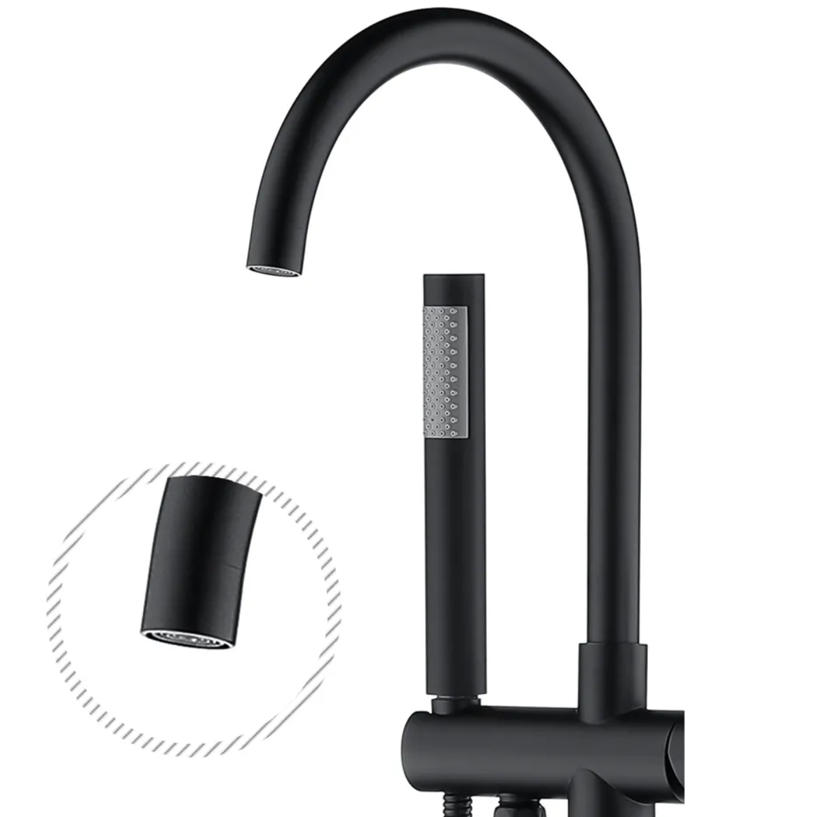 Приобрести grocenberg напольный смеситель для ванны, графит gb900bg