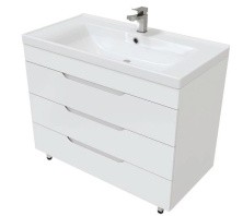 Mirsant Тумба напольная SOHO 90 см с раковиной Deep 90 УТ000089883