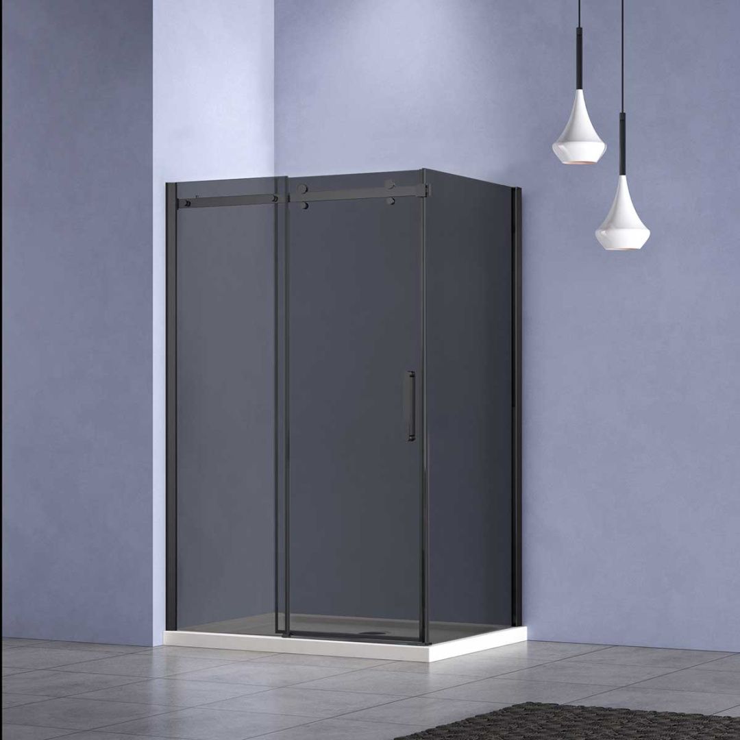 Приобрести vincea душевое ограждение como-n 120х90 см, тонированное, черная vsr-4cn9012cgb