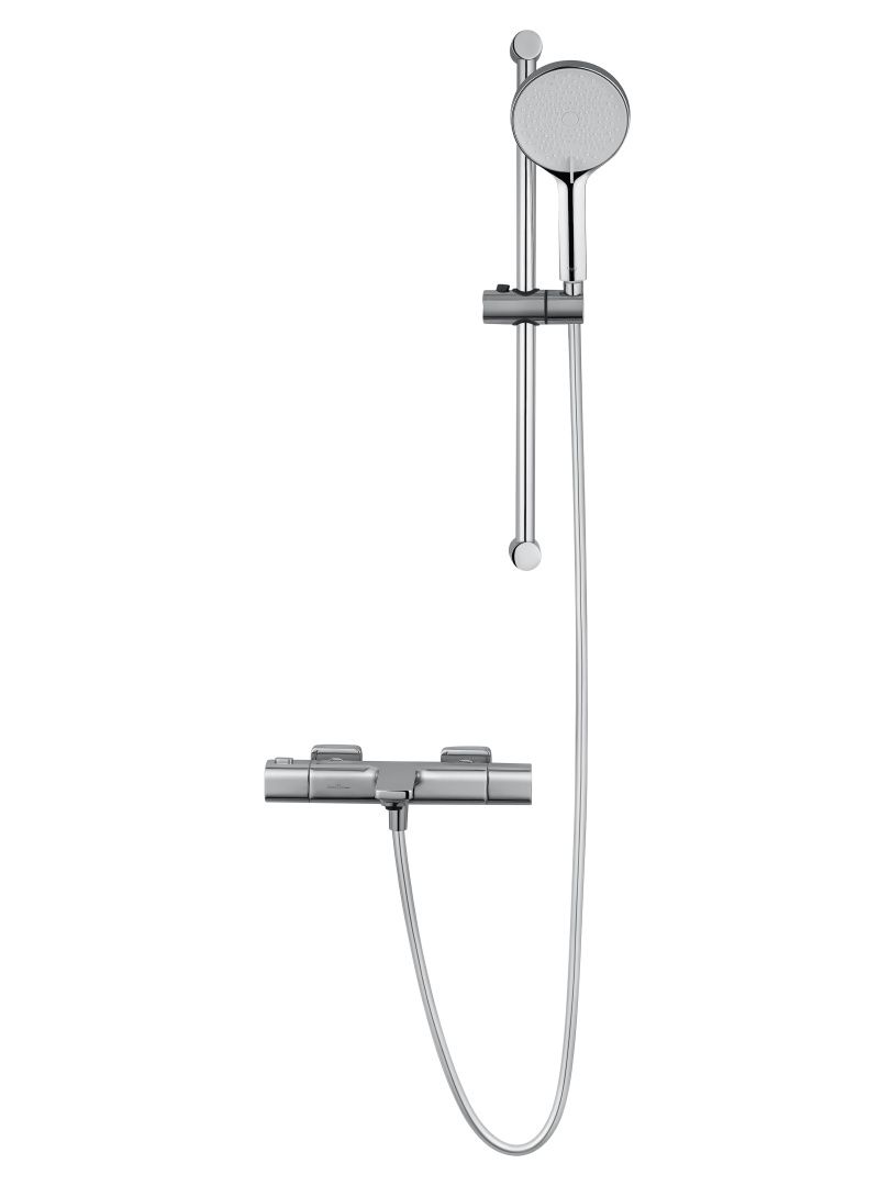 Приобрести смеситель для ванны с душем и термостатом wonzon & woghand solid, хром (ww-c2011-a-cr)