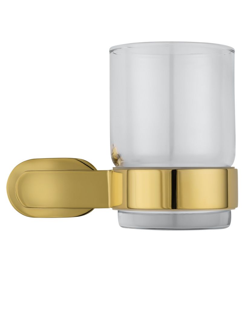 Приобрести стакан для зубных щеток с держателем wonzon & woghand first, глянцевое золото (ww-8421-lg)