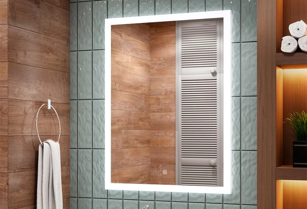 Приобрести continent зеркало с подсветкой sevilla 60х80 см, белое