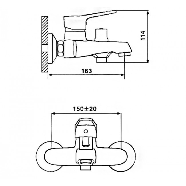 Приобрести gappo смеситель для ванны и душа g3236, хром 84421