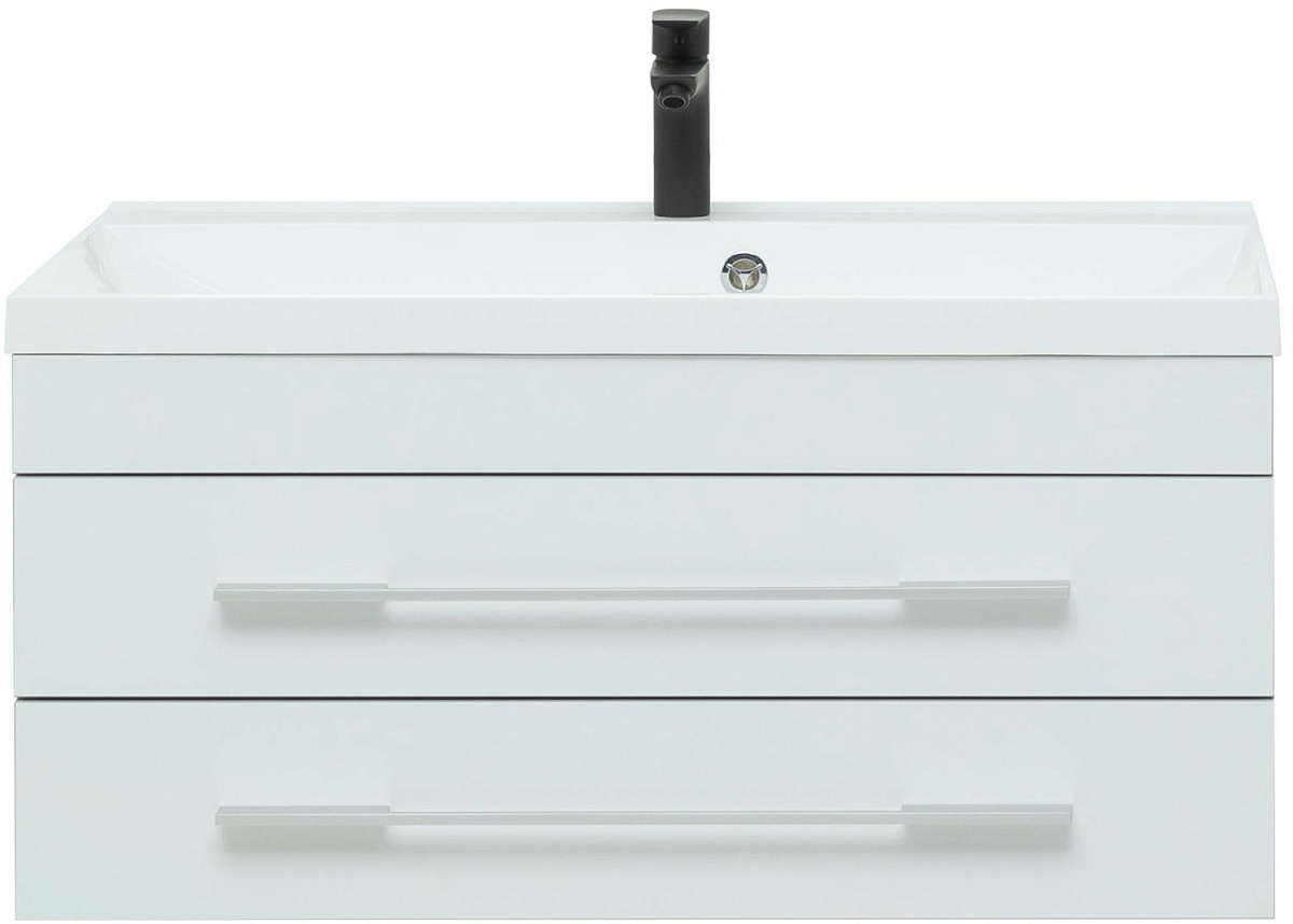 Приобрести aquanet тумба с раковиной верона 90 см, белая (подвесная 2 ящика)