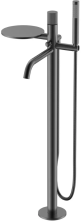 Boheme Смеситель для ванны Stick, напольный, оружейная сталь 129-GM.3