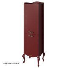 Caprigo Пенал BOURGET 50 см, правый, бордовый, эмаль