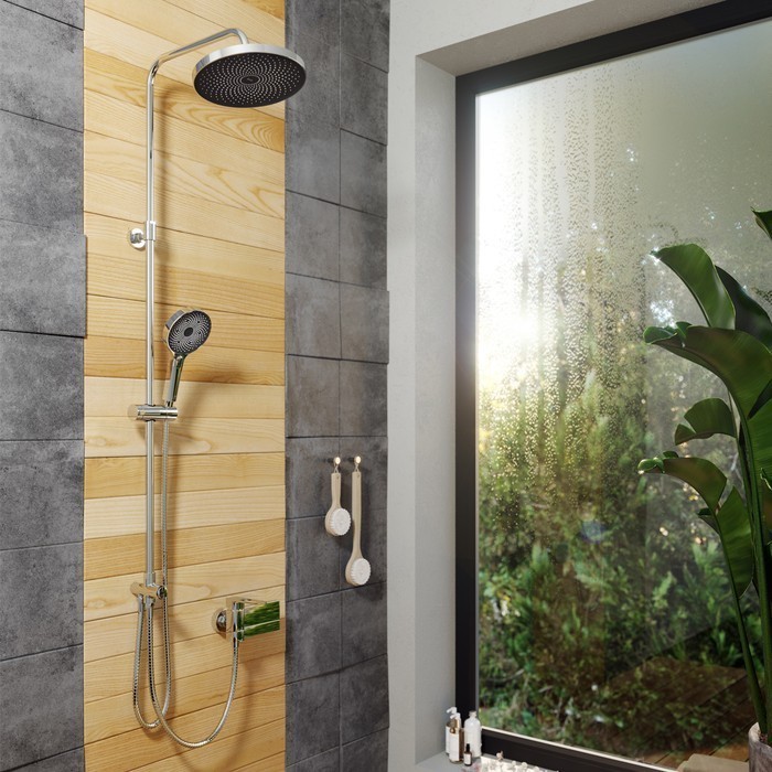 Приобрести iddis душевая лейка spahome 3f 263мм, трехрежимная, хром spa3f0ci18