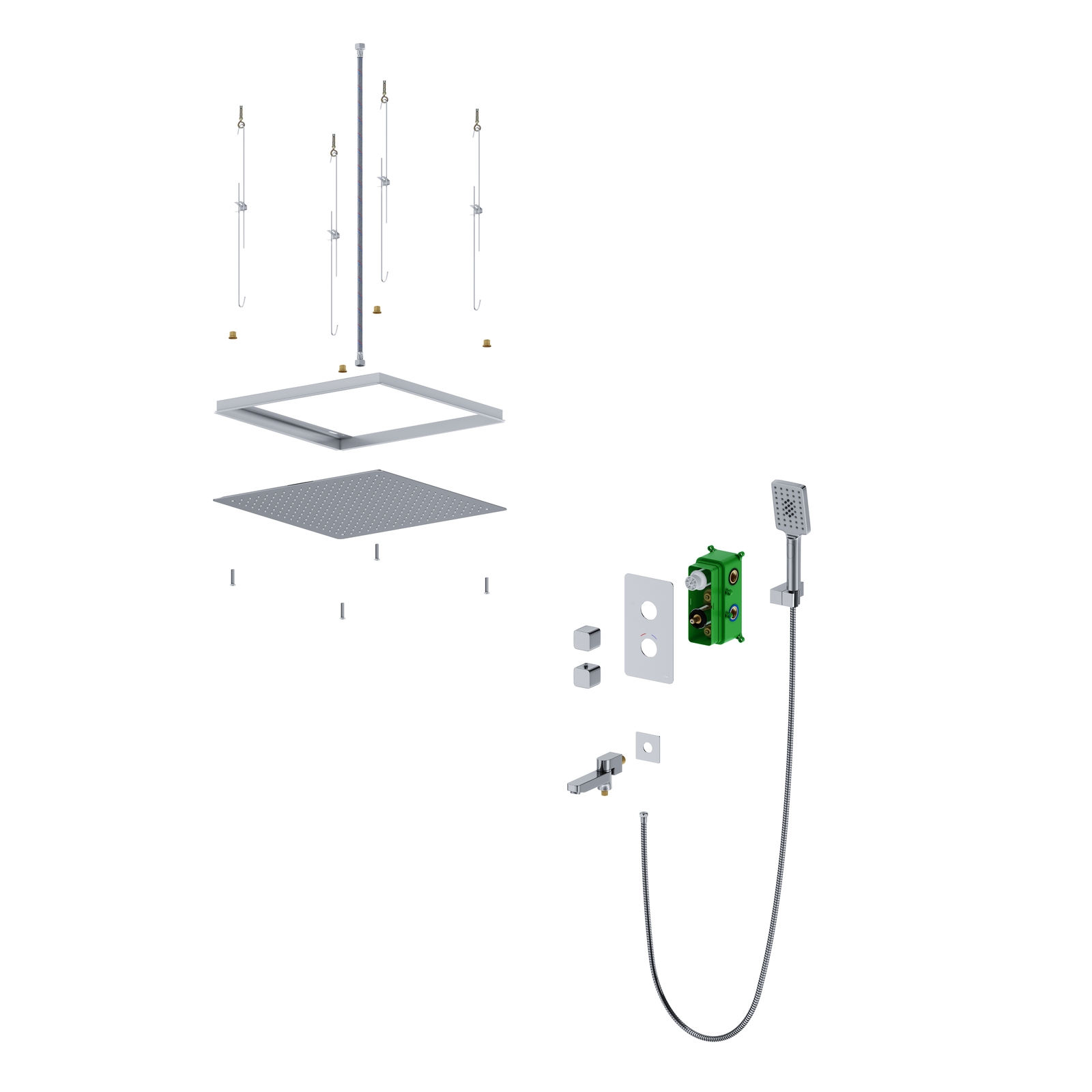 Приобрести душевая система встроенная с термостатом timo petruma sx-5019/00sm хром