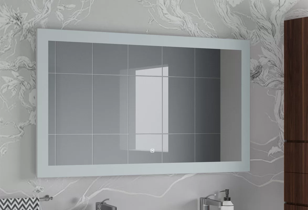 Приобрести continent зеркало с подсветкой relax 120х80 см, белое