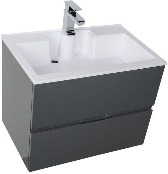 Приобрести aquanet тумба с раковиной алвита 70 см, серый антрацит 00213093