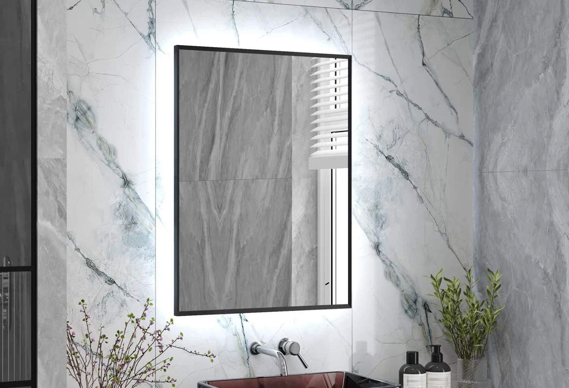 Приобрести continent зеркало с подсветкой meridian грэймуар 60х80 см, серое