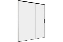 Aquanet Душевая дверь Pleasure Evo 150 AE65-N150-BT профиль черный, прозрачное стекло