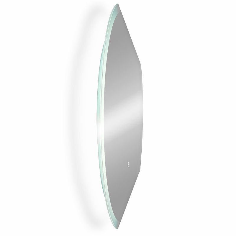 Приобрести continent зеркало с подсветкой polaris 120х80 см, сенсорный включатель, белое