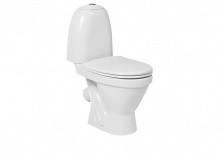 Унитаз напольный Sanita Виктория Эконом, сиденье с крышкой полипропилен
